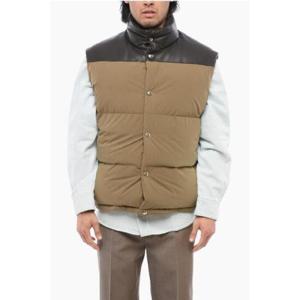 BOTTEGA VENETA 코튼 램스킨 패딩 조끼 1930143