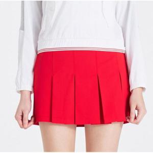[테일러메이드] 여성 2025 S S 부분 플리츠 랩큐롯 TWCUO6293-500 레드