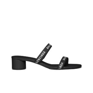 발렌시아가 라운드 40mm 샌들 블랙 695000WCAE11090