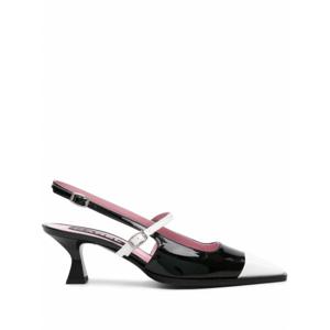 [CAREL] 여성 샌들 CECILE 88 BLACK/WHITE 페이턴트 /10