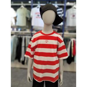 폴햄키즈 세이브존03 폴햄키즈 20수 싱글저지 보더스트라이프 반팔티 LSMPK2TS3030RD