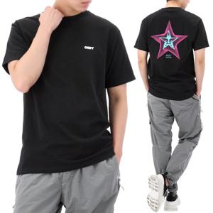 25SS 오베이 스타 그래픽 반팔 티셔츠 165264049 BLACK