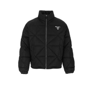 PRADA 블랙 리나일론 다운 재킷 SGB803S2021WQ8 F0002