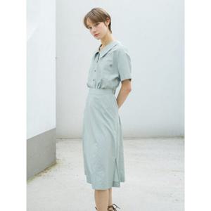 [올리브데올리브] OW4MO503 앞 오픈형 셔츠 원피스