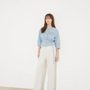 올리비아로렌 H 숏기장 데님자켓 VVBMJ3M3451