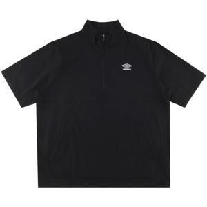 엄브로 시어서커 반팔 스탠넥 아노락 UQ221CWT63BLK