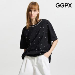 [GGPX] 큐빅 블링 루즈핏 티셔츠 (GP5TS052F)