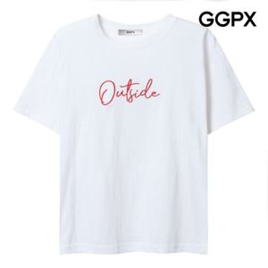 [GGPX] 아웃사이드 레터링 반팔 티셔츠 (GP6TS010F)