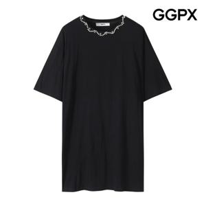 [GGPX] 웨이브 진주 큐빅넥 미니 원피스 (GP6OP007F)