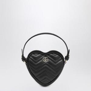 GUCCI Heart shaped GG Marmont mini bag black 837753AAET8/R_GUC-1000