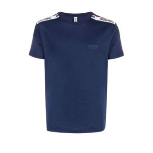 Moschino 로고 디테일 크루넥 티셔츠 V1078143050290 BLU TP941866539