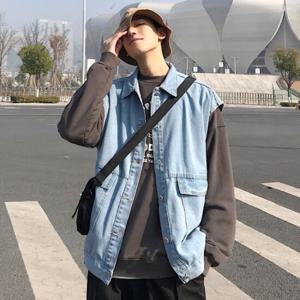 봄신상 데님베스트 청조끼 오버핏 학생자켓 INSUM26