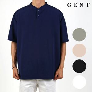 [겐트옴므]남성용 로이 헨리넥 반팔 티셔츠_GT202_005K