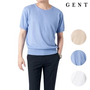 [겐트옴므]남성용 모달 솔리드 벌집무늬 R 니트_GK7203C
