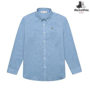 [블랙앤화이트] 남성 봄 긴팔 린넨 셔츠 6003GZUL_NAVY