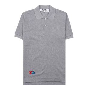 [꼼데가르송] 남성 인베이더 슬리브 피케셔츠 P1T336 GRAY