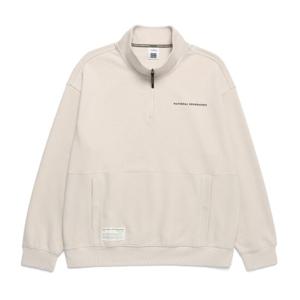 내셔널지오그래픽 N241USW906 컴포터블 반집업 맨투맨 BEIGE