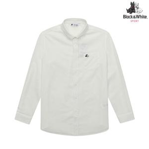 [블랙앤화이트] 남성 크리즈 긴소매 셔츠 6004GZUC_WHITE
