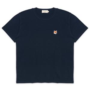 메종키츠네 LW00105KJ0008 P476 폭스 헤드 패치 여성 반팔티