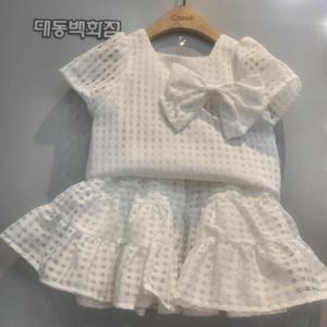 치크 DP01 고방체크블라우스+튜튜샤스커트 CKRT2446G