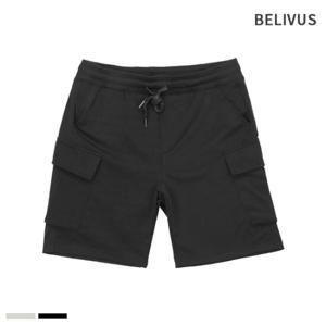 [빌리버스] 남자 반바지 밴딩 스판 카고팬츠 BCGTP004