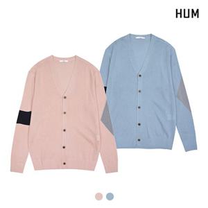 [HUM]유니)린넨라이크아크릴 배색가디건(FHMSCGK790M)