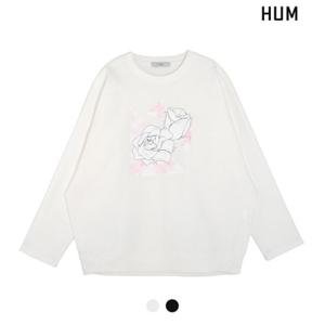 [HUM]여) 오버핏 프린트 맨투맨(FHOSCTM578M)