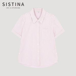 [SISTINA] 인기 코튼 사이드 버튼 셔츠_AWWSTO21120_LP