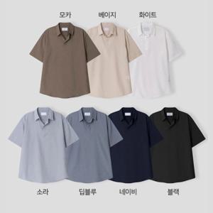 [리빌모아]남자 링클프리 린넨 반팔 티셔츠 반팔티 ET-KAH-Q004-