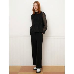 올리브데올리브 (OW4SL145) 허리 밴딩 와이드 팬 OLIVE  DES  OLIVE