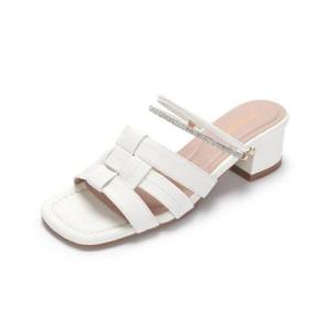 [무크]여성 뮬 샌들 4cm 아이보리 422522AY