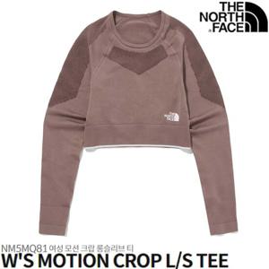 노스페이스 NM5MQ81 여성 모션 크랍 롱슬리브 티 NM5MQ81B