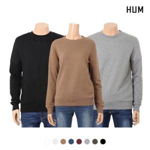 [HUM][HUM]유니) CVC 3단쭈리 소매배색 맨투맨(H173H050A)
