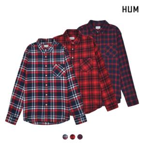 [HUM][HUM]유니) 코튼 플란넬 멀티 체크 셔츠(H173H220A)
