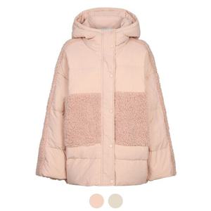 [레코브]() 뽀글이 패치 후드 덕다운 점퍼(LC31BZDW909X)