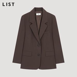[리스트] 포멀 싱글 투버튼 자켓_TWWJKO70050_BR