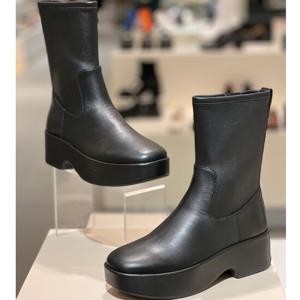핏플랍24FW F-루마 레더 여성 앵클 부츠 FFSO4F622BK 블랙