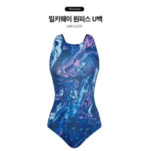 [ARENA 아레나]밀키웨이 원피스 U백 A4FL1LO11 NVY