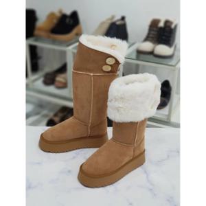 [한슈]한슈 세이브존07 스웨이드 미들부츠 4.5cm HS694707lc (27