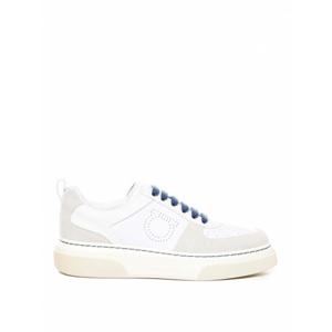 [SALVATORE FERRAGAMO] 남성 트레이너 스니커즈 인 카프스킨 021171758147BIANCO 화이트 /8