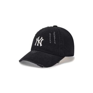 MLB  (3ACPVD34N-50BKS) 공용 데미지 워싱 데님 볼캡