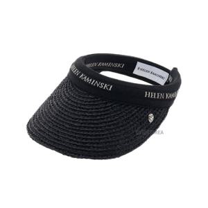 [헬렌 카민스키] FW24 여성 마리나 썬바이저 HAT50318 CHARCOAL BLACK LOGO