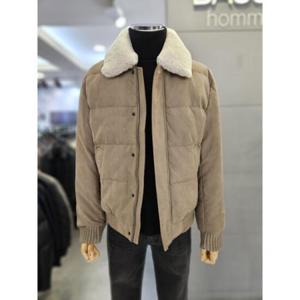 바쏘옴므 세이브존03 바쏘옴므 24F/W 베이지 램스FUR 카라 SIBERIAN 구스 패딩 점퍼 WSAGY4UA52ABGA