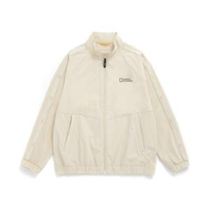 내셔널지오그래픽 키즈 K231UFT250 우븐 트레이닝 집업 CREAM