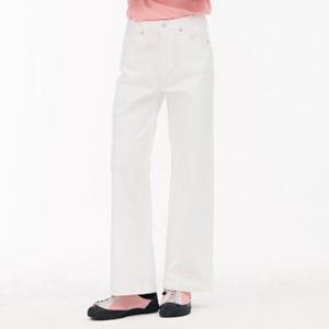 체이스컬트 동백01 화이트 와이드 데님 EARG2365B01