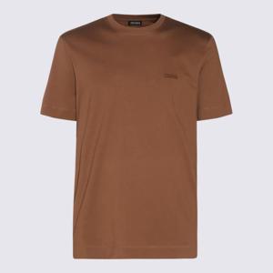 에르메네질도제냐 반팔 티셔츠 UF360A9F765 N05 Brown