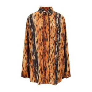 발렌시아가 셔츠 814121 TRLD5 2135 Brown
