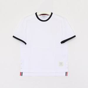 톰브라운 25SS 삼선탭 트리밍 반팔 여성 티셔츠 FJS075A 00042 100