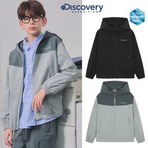디스커버리키즈 DKTR3C051 키즈 프레시벤트 우븐 배색 트레이닝 후드 자켓