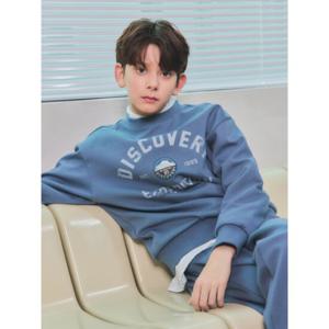 [디스커버리키즈US] (DKTR32051-NYL) 키즈 아웃도어 전판 그래픽 트레이닝 맨투맨